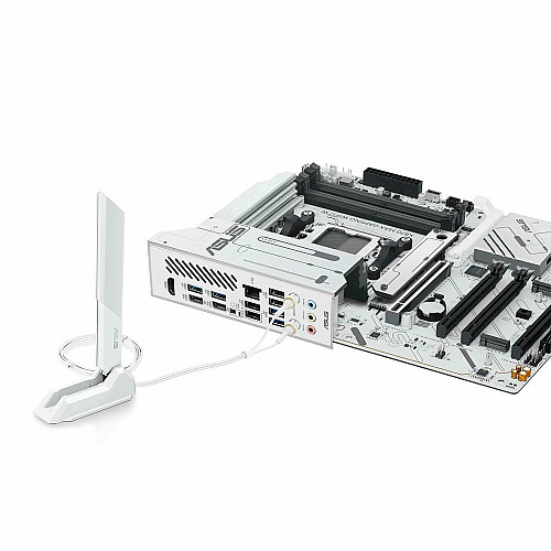 Материнская плата ASUS X870 MAX GAMING WIFI7 W sAM5 X870 4xDDR5 M.2 HDMI USB Type-C Wi-Fi BT ATX белый