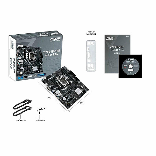 Материнcька плата ASUS PRIME H610M-K D4 s1700 H610 2xDDR4 M.2 HDMI D-Sub mATX