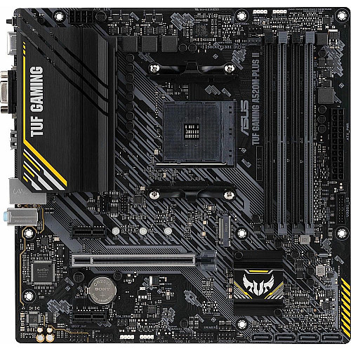 Материнская плата ASUS TUF GAMING A520M-PLUS II sAM4 A520 4xDDR4 HDMI DP D-Sub mATX