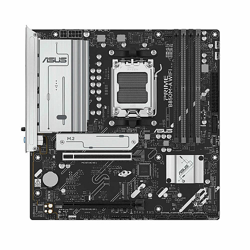 Материнская плата ASUS PRIME B850M-A WIFI sAM5 B850 4xDDR5 M.2 HDMI DP Wi-Fi BT mATX