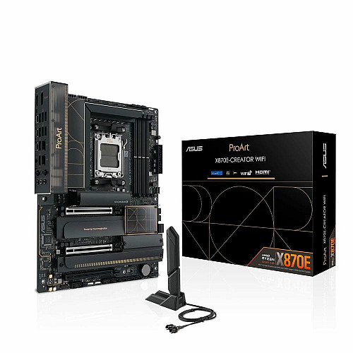 Материнская плата ASUS PROART X870E-CREATOR WIFI sAM5 X870E 4xDDR5 M.2 HDMI Wi-Fi BT ATX