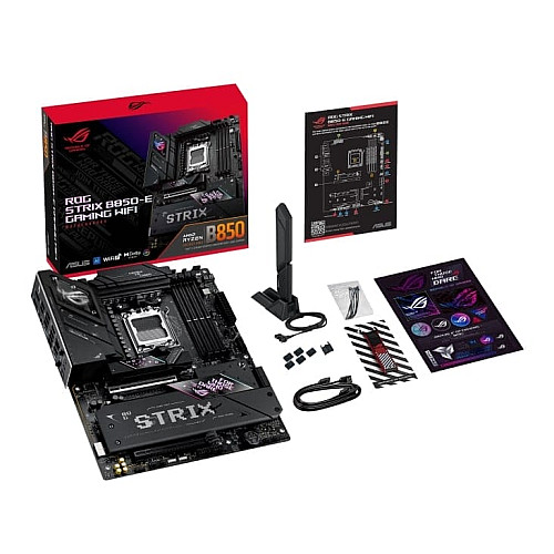 Материнская плата ASUS ROG STRIX B850-E GAMING WIFI sAM5 B850 4xDDR5 M.2 HDMI DP USB Type-C Wi-Fi BT ATX