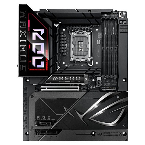 Материнская плата ASUS ROG MAXIMUS Z890 HERO BTF s1851 Z890 4xDDR5 M.2 Thunderbolt HDMI Wi-Fi BT ATX BTF скрытое подключение разъемов