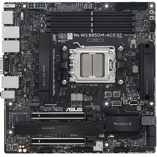 Материнcька плата ASUS PRO WS B850M-ACE SE sAM5 B850 4xDDR5 M.2 HDMI DP D-Sub USB Type-C mATX