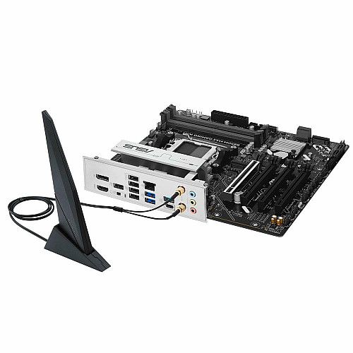 Материнcька плата ASUS B850M MAX GAMING WIFI sAM5 B850 4xDDR5 M.2 HDMI DP Wi-Fi BT mATX