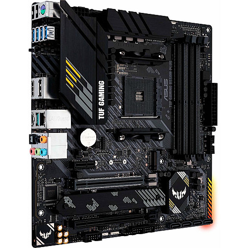 Материнская плата ASUS TUF GAMING B550M-PLUS sAM4 B550 4xDDR4 M.2 HDMI DP mATX