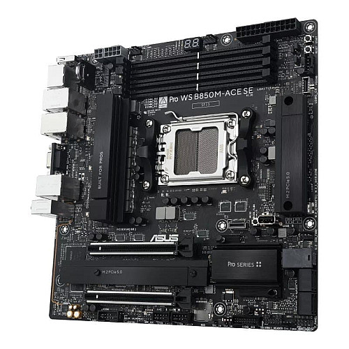 Материнcька плата ASUS PRO WS B850M-ACE SE sAM5 B850 4xDDR5 M.2 HDMI DP D-Sub USB Type-C mATX