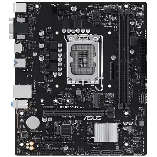 Материнская плата ASUS PRIME H610M-R-SI s1700 H610 2xDDR5 M.2 HDMI D-Sub DP mATX White BOX WITH ACCESSORY
