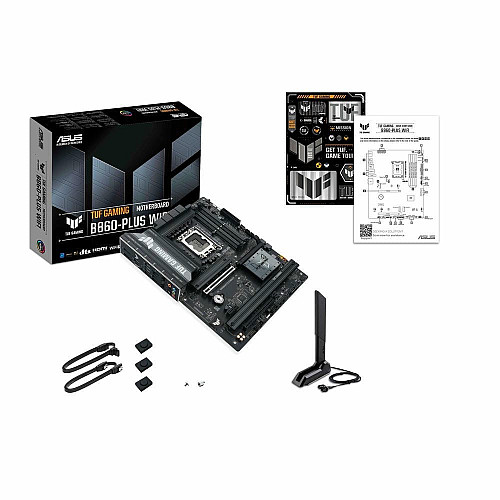 Материнская плата ASUS TUF GAMING B860-PLUS WIFI s1851 B860 2xDDR5 M.2 DP HDMI USB Type-C Wi-Fi BT ATX