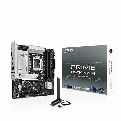 Материнская плата ASUS PRIME B860M-A WIFI s1851 B860 4xDDR5 M.2 DP HDMI Wi-Fi BT mATX