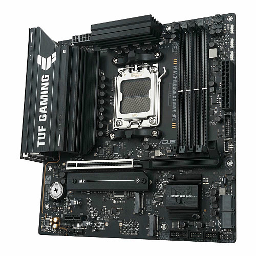 Материнская плата ASUS TUF GAMING B850M-E WIFI sAM5 B850 4xDDR5 M.2 HDMI DP Wi-Fi BT mATX