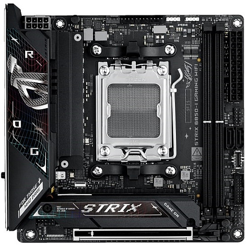 Материнcька плата ASUS ROG STRIX B850-I GAMING WIFI sAM5 B850 2xDDR5 M.2 HDMI USB Type-C Wi-Fi BT mITX