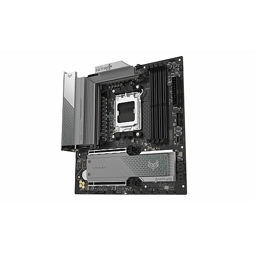 Материнcька плата SAPPHIRE NITRO+ B850M WIFI sAM5 B850 4xDDR5 M.2 HDMI DP Wi-Fi BT mATX