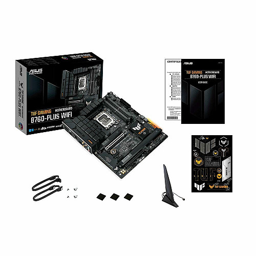 Материнская плата ASUS TUF GAMING B760-PLUS WIFI s1700 B760 4xDDR5 M.2 HDMI DP Wi-Fi BT ATX