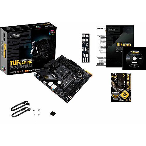 Материнская плата ASUS TUF GAMING B550M-PLUS sAM4 B550 4xDDR4 M.2 HDMI DP mATX
