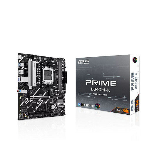 Материнcька плата ASUS PRIME B840M-K sAM5 B840 2xDDR5 M.2 HDMI mATX