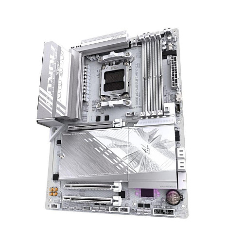 Материнская плата GIGABYTE B850 A ELITE WF7 ICE sAM5 B850 4xDDR5 M.2 DP Type-C Wi-Fi BT ATX белый