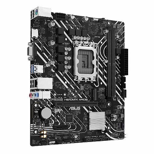 Материнская плата ASUS PRIME H610M-K ARGB s1700 H610 2xDDR5 M.2 HDMI D-Sub mATX ARGB