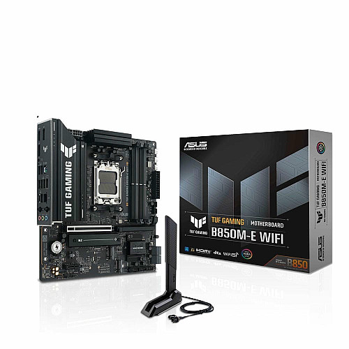 Материнская плата ASUS TUF GAMING B850M-E WIFI sAM5 B850 4xDDR5 M.2 HDMI DP Wi-Fi BT mATX