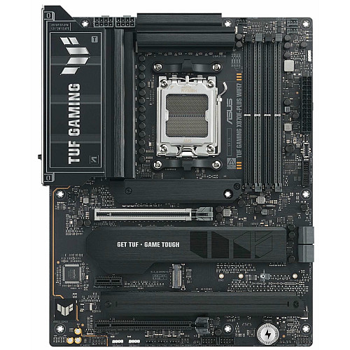 Материнская плата ASUS TUF GAMING X870E-PLUS WIFI7 sAM5 X870E 4xDDR5 M.2 HDMI Wi-Fi BT ATX