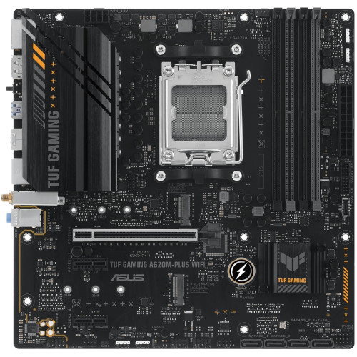 Материнcька плата ASUS TUF GAMING A620M-PLUS WIFI sAM5 A620 4xDDR5 HDMI DP Wi-Fi BT mATX