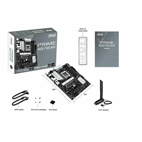 Материнская плата ASUS PRIME B650-PLUS WIFI sAM5 B650 4xDDR5 M.2 HDMI DP Wi-Fi BT ATX