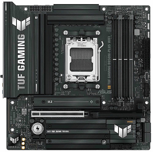 Материнская плата ASUS TUF GAMING B850M-PLUS WIFI7 sAM5 B850 4xDDR5 M.2 HDMI DP Wi-Fi BT mATX