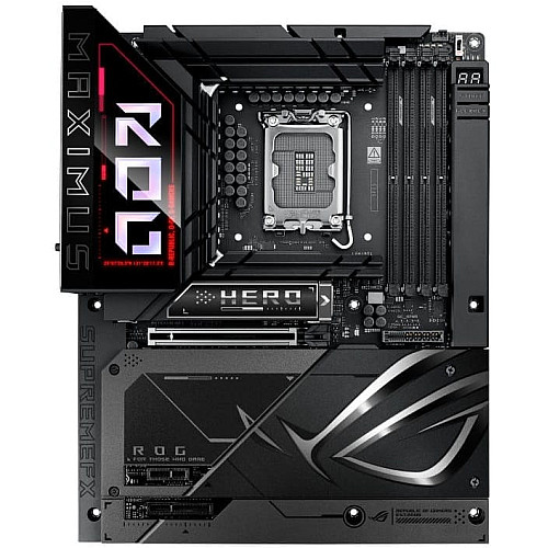 Материнская плата ASUS ROG MAXIMUS Z890 HERO BTF s1851 Z890 4xDDR5 M.2 Thunderbolt HDMI Wi-Fi BT ATX BTF скрытое подключение разъемов