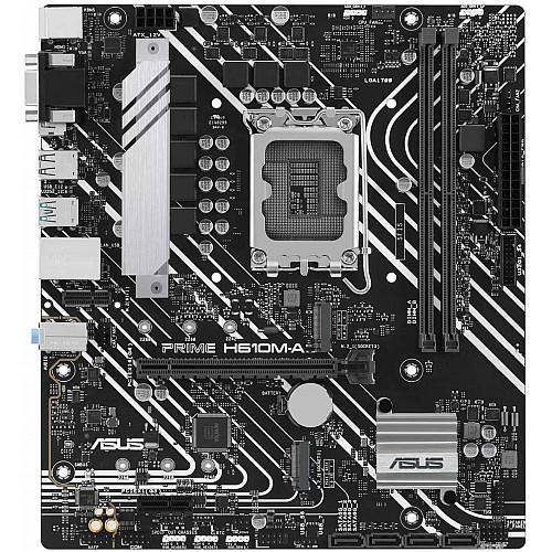 Материнская плата ASUS PRIME H610M-A-CSM s1700 H610 2xDDR5 M.2 HDMI D-Sub DP mATX
