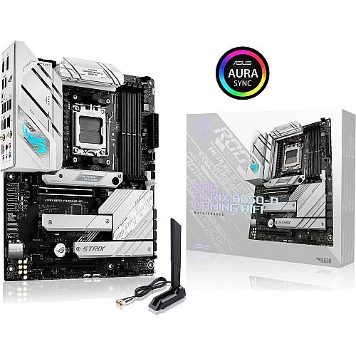 Материнcька плата ASUS ROG STRIX B650-A GAMING WIFI sAM5 B650 4xDDR5 M.2 HDMI DP Wi-Fi BT ATX
