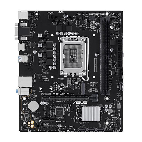 Материнская плата ASUS PRIME H610M-R-SI s1700 H610 2xDDR5 M.2 HDMI D-Sub DP mATX White BOX WITH ACCESSORY