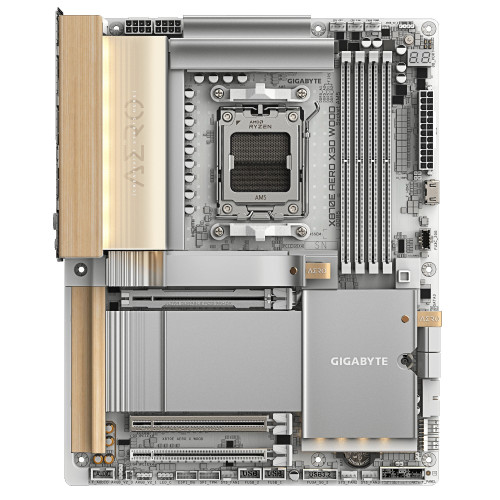Материнська плата GIGABYTE X870E AERO X WOOD sAM5 X870 M.2 4xDDR5 Wi-Fi BT HDMI ATX