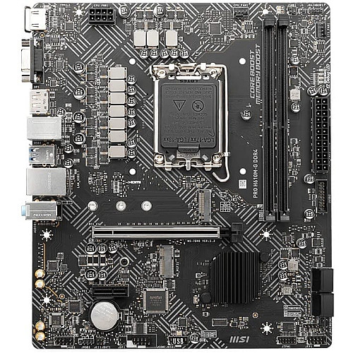 Материнcька плата MSI PRO H610M-G DDR4 s1700 H610 2xDDR4 M.2 HDMI DP D-Sub mATX