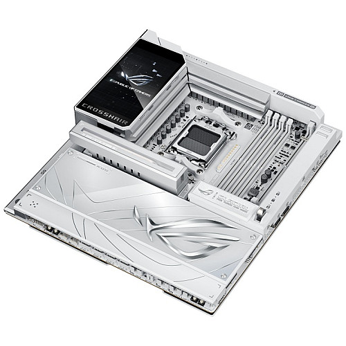 Материнcька плата ASUS ROG CROSSHAIR X870E GLACIAL sAM5 X870E 4xDDR5 M.2 USB Type-C Wi-Fi BT E-ATX білий
