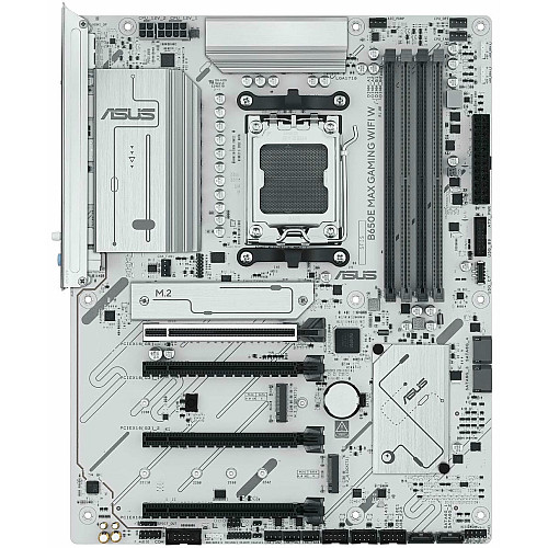 Материнcька плата ASUS B650E MAX GAMING WIFI W sAM5 B650 4xDDR5 M.2 HDMI DP Wi-Fi BT ATX білий