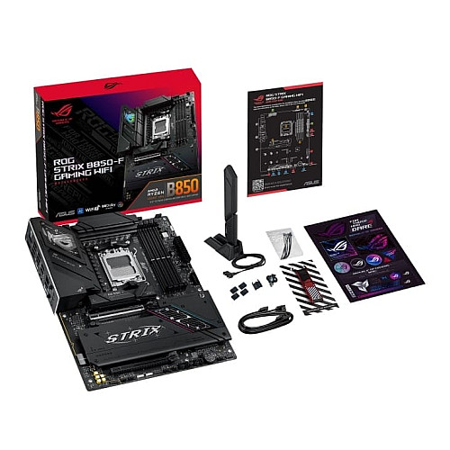 Материнская плата ASUS ROG STRIX B850-F GAMING WIFI sAM5 B850 4xDDR5 M.2 HDMI DP USB Wi-Fi BT ATX