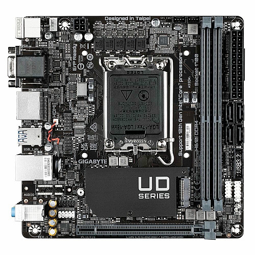 Материнська плата GIGABYTE H610I DDR4 s1700 H610 2xDDR4 M.2 HDMI D-Sub mITX