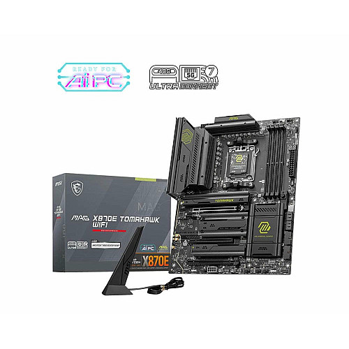 Материнская плата MSI MAG X870E TOMAHAWK WIFI sAM5 X870E 4xDDR5 M.2 HDMI Wi-Fi BT ATX