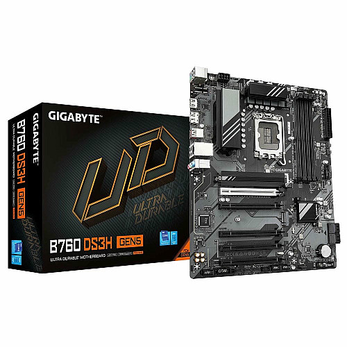 Материнська плата GIGABYTE B760 DS3H GEN5 B760 s1700 4xDDR5 M.2 HDMI DP ATX
