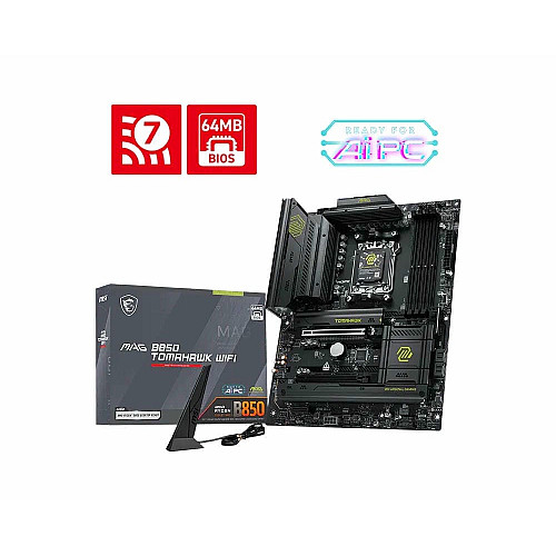 Материнская плата MSI MAG B850 TOMAHAWK WIFI sAM5 B850 4xDDR5 M.2 HDMI Wi-Fi BT ATX