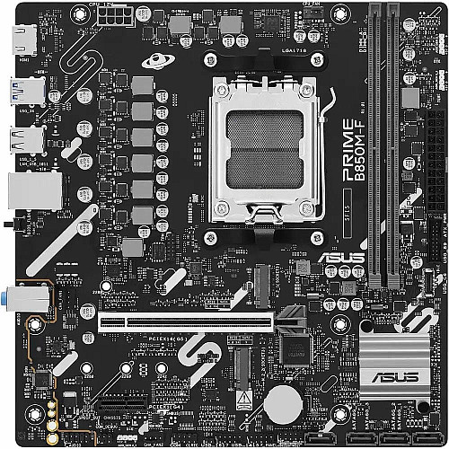 Материнская плата ASUS PRIME B850M-F sAM5 B850 2xDDR5 M.2 HDMI Wi-Fi BT mATX