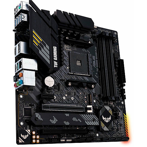 Материнская плата ASUS TUF GAMING B550M-PLUS sAM4 B550 4xDDR4 M.2 HDMI DP mATX