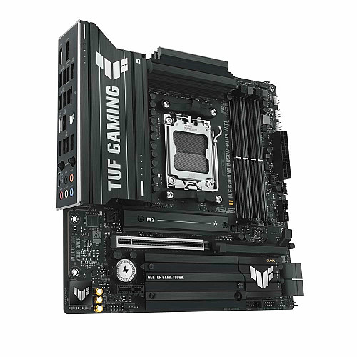 Материнская плата ASUS TUF GAMING B850M-PLUS WIFI sAM5 B850 4xDDR5 M.2 HDMI DP Wi-Fi BT mATX