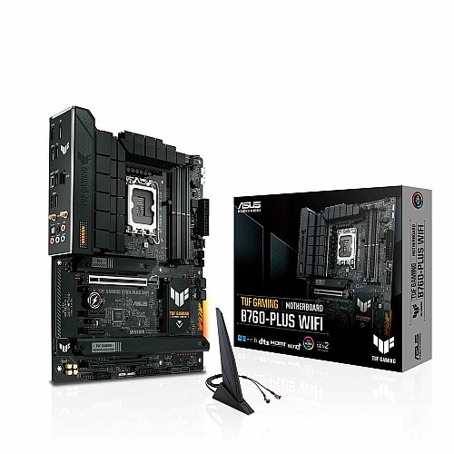 Материнская плата ASUS TUF GAMING B760-PLUS WIFI s1700 B760 4xDDR5 M.2 HDMI DP Wi-Fi BT ATX