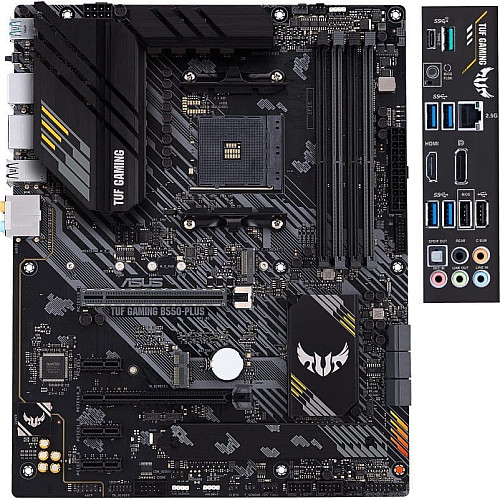Материнская плата ASUS TUF GAMING B550-PLUS sAM4 B550 4xDDR4 M.2 HDMI DP ATX