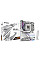 Материнська плата GIGABYTE X870E A MASTER X3D ICE sAM5 X870 4xDDR5 M.2 Wi-Fi BT HDMI DP ATX