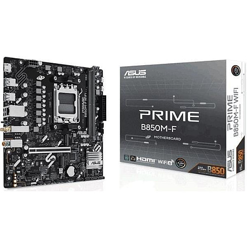 Материнская плата ASUS PRIME B850M-F sAM5 B850 2xDDR5 M.2 HDMI Wi-Fi BT mATX
