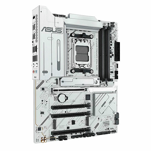 Материнская плата ASUS X870 MAX GAMING WIFI7 W sAM5 X870 4xDDR5 M.2 HDMI USB Type-C Wi-Fi BT ATX белый
