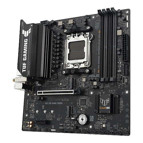 Материнcька плата ASUS TUF GAMING A620AM-PLUS WIFI sAM5 A620 4xDDR5 HDMI DP Wi-Fi BT mATX