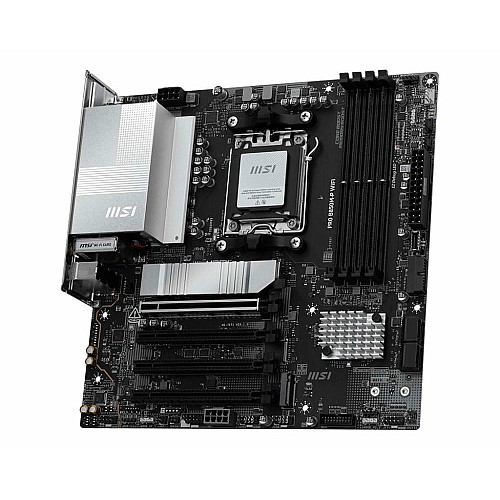 Материнcька плата MSI PRO B850M-P WIFI sAM5 B850 4xDDR5 M.2 HDMI DP Wi-Fi BT mATX